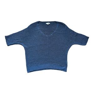 Carina Ricci Navy V-Neck Sweater Size M